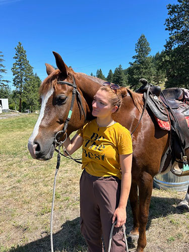 Okanagan Stable's horses are well-kept and ready to take you on a wonderful horseback ride.